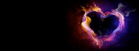 intense fiery heart facebook cover intense fiery heart facebook cover