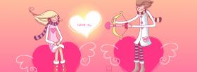 cupid couple in love facebook cover cupid couple in love facebook cover