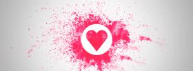 love painted pink heart facebook cover love painted pink heart facebook cover