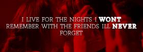 the nights i wont remember quotes facebook cover