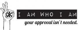 i am who i am quote facebook cover