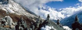 nature mountains in himalaya facebook cover