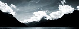beautiful black and white landscape facebook cover