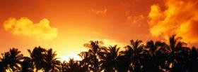 nature cook island sunset facebook cover