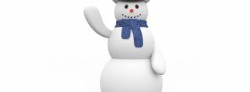 snowman saying hi facebook cover