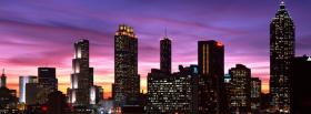 city purple pink sky atlanta facebook cover