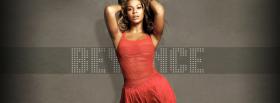 beautiful beyonce with red dress facebook cover