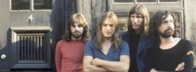 pink floyd band standing outside facebook cover