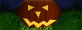 pumpkin in grass halloween facebook cover pumpkin in grass halloween facebook cover