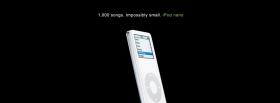 ipod nano in the colour white facebook cover