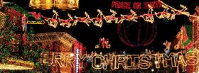 Merry Christmas lights facebook cover