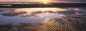 beach sand ripples nature facebook cover
