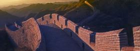 great wall of china nature facebook cover