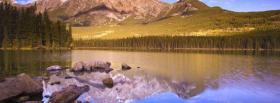 lake mountain reflection nature facebook cover