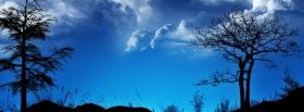 blue sky clouds nature facebook cover