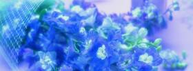blue flowers nature facebook cover