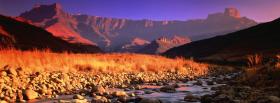 sunset reflections mountains facebook cover