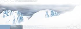 large glacier nature facebook cover
