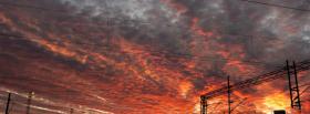 sunset sky clouds nature facebook cover