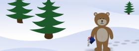 funny santa claus and mountains facebook cover