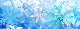 snowflakes christmas facebook cover