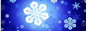 pretty snowflakes christmas facebook cover