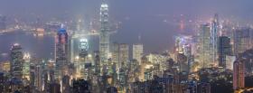 city hong kong skyline facebook cover