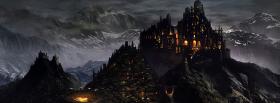 dark medieval city facebook cover