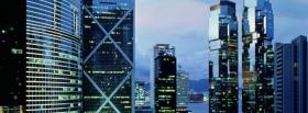 hong kong city buildings facebook cover
