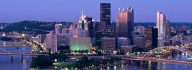 night in pittsburgh city facebook cover