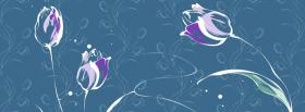 lilac flowers creative facebook cover