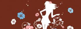 woman in forest creative facebook cover