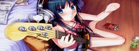 concert girl guitar manga facebook cover