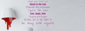 dance in the rain quotes facebook cover
