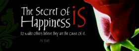the secret of happiness facebook cover