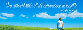 rainbow be happy quotes facebook cover