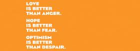hope better than fear quotes facebook cover