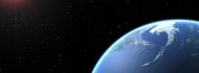 moon hit earth space facebook cover