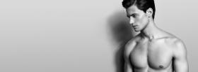 hot and relaxed man facebook cover
