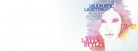 pink love typography facebook cover