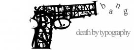 gun death by typography facebook cover