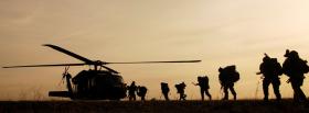 sunset helicopter soldiers war facebook cover