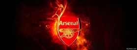 Arsenal Fire Logo facebook cover