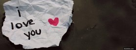 I Love You On Paper facebook cover I Love You On Paper facebook cover