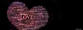 Words Of Love facebook cover Words Of Love facebook cover