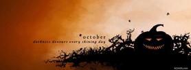 October Darkness Halloween facebook cover October Darkness Halloween facebook cover