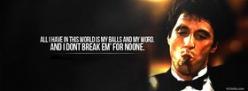 Scarface Quote  facebook cover