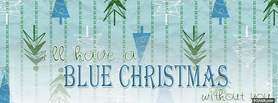 Blue Christmas facebook cover