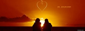 Beautiful Sunset Love Valentine Day facebook cover