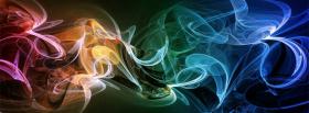blue abstract flames facebook cover